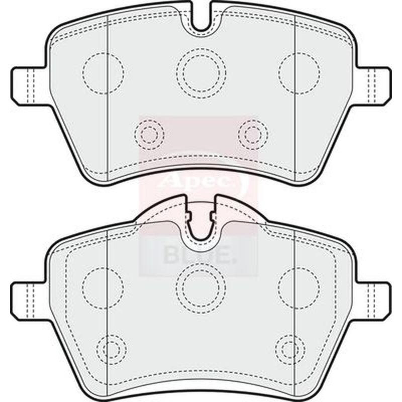 Apec Front Vented & Rear Vented Brake Discs & Pads fits Mini Mini 2003-2007