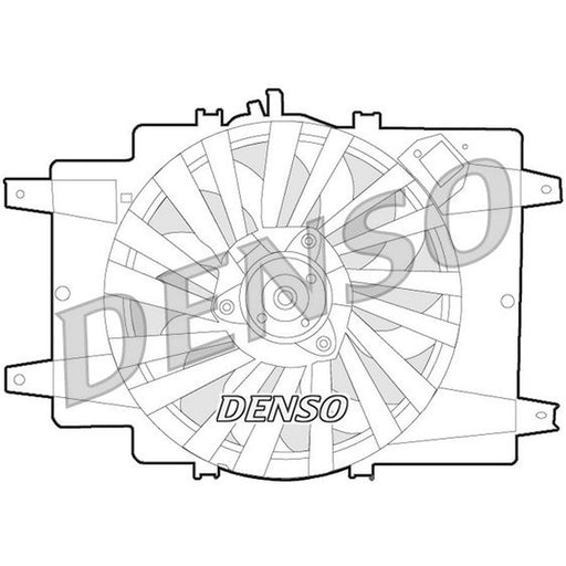 Denso Engine Cooling Fan fits Alfa Romeo 147 2001-2010 1.6