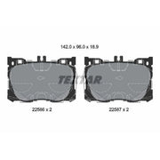Textar Front Brake Pad Set 2258601