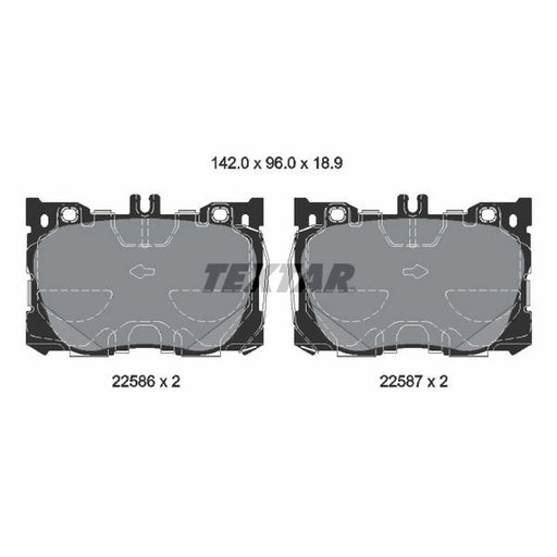 Textar Front Brake Pad Set 2258601