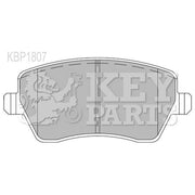 Key Parts 4 x Front Brake Pad Set fits Dacia Dokker 2012-2021 1.5 1.6