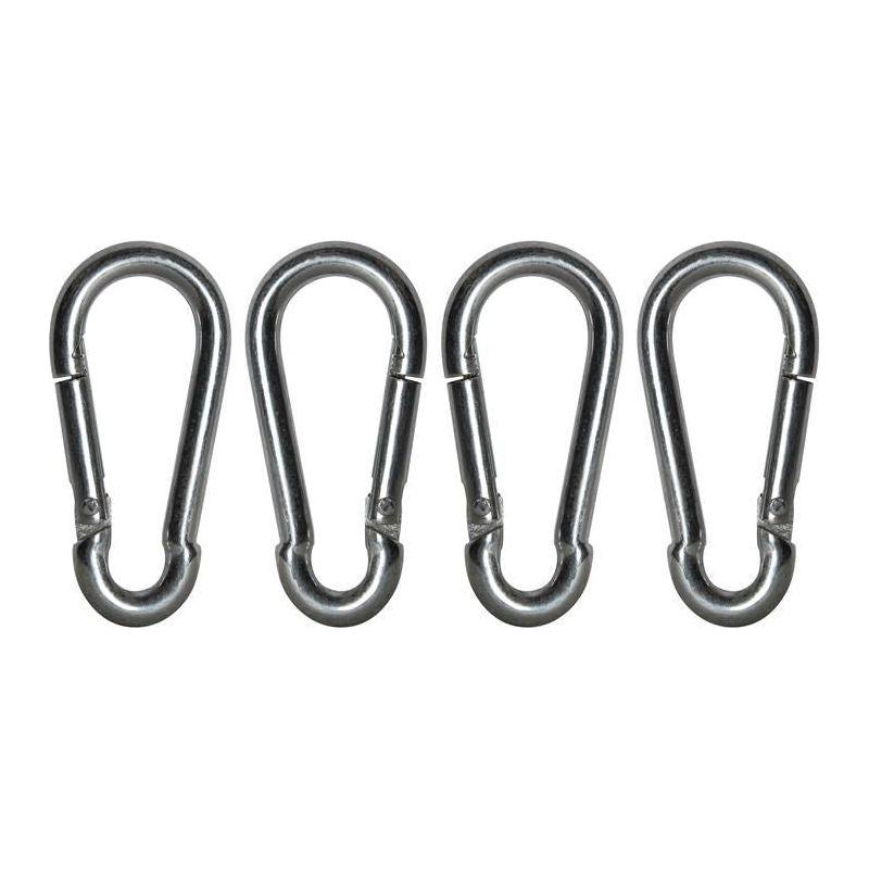Faithfull Fire Brigade Snap Hook 6mm Zinc Plated (Pack 4) Faithfull - Town Tools