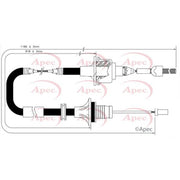 Apec Clutch Control Cable Pull fits Opel Combo Box Body/Mpv 1994-2001 1.4 1.7