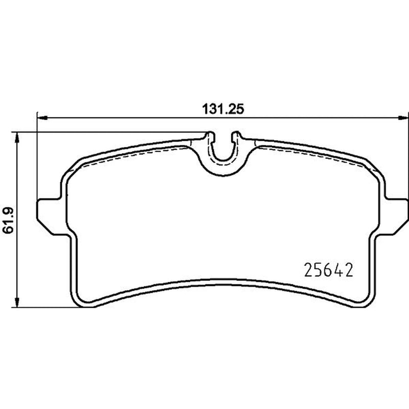 Mintex Rear Brake Pad Set fits Porsche Macan 2014-2019 2.0 2.9 3.0 3.6