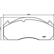 DON Front Brake Pad Set fits Plaxton Elite 2009 on