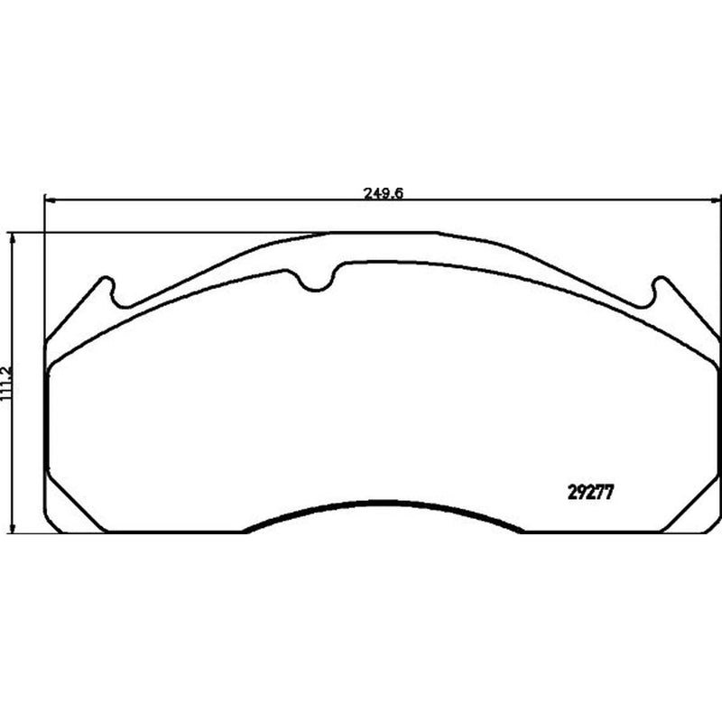 DON Front Brake Pad Set fits Plaxton Elite 2009 on