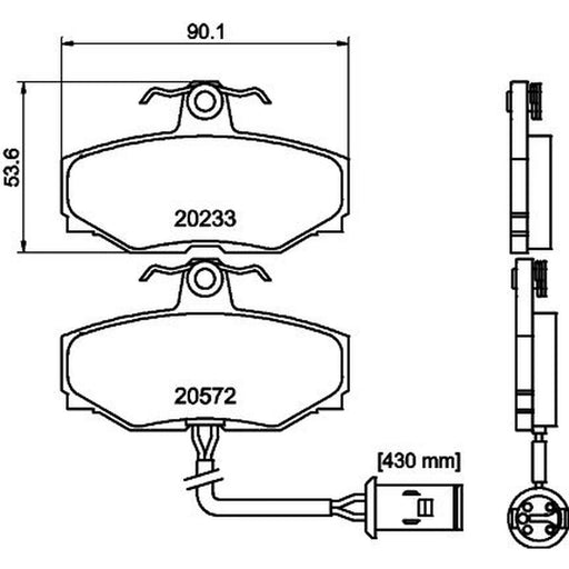 Mintex Rear Brake Pad Set fits Daimler Xj 40, 81 1986-1994 3.6 4.0