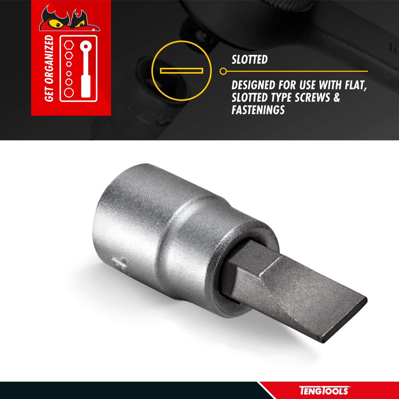Teng Tools 1/4" Flat Bit Socket 7mm Teng Tools - Dynamic Drive