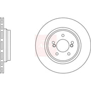 Apec 2 x Vented Brake Discs fits BMW 5 1998-2003