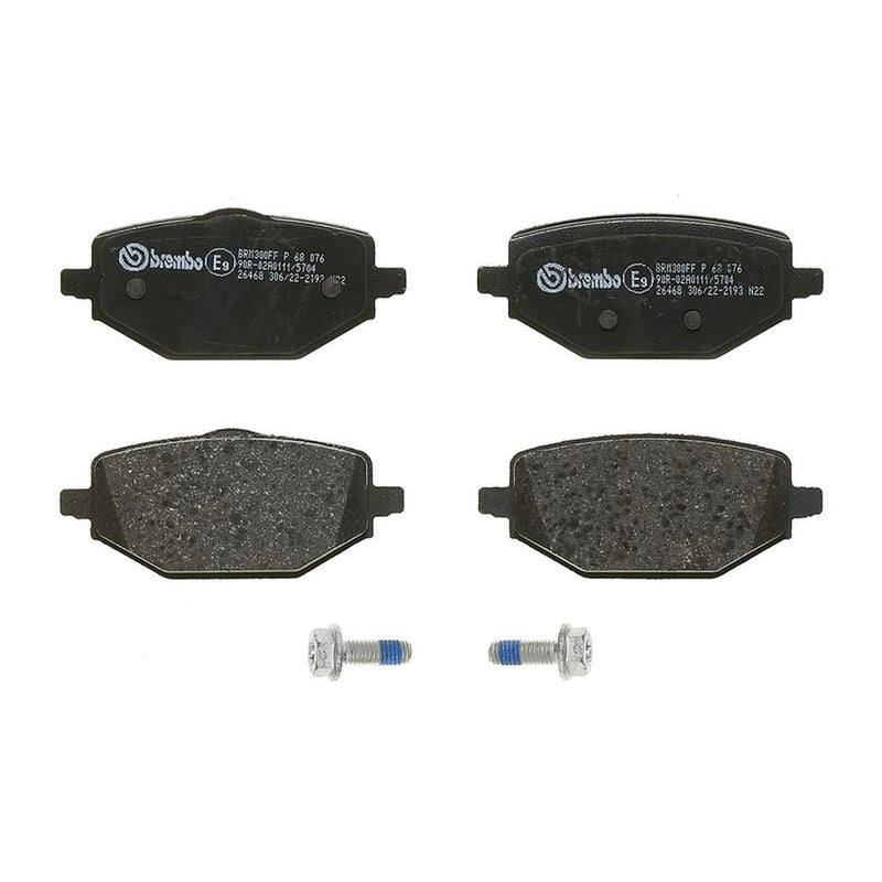 Brembo 4 x Rear Brake Pad Set fits Mitsubishi Asx 2023 on 1.6