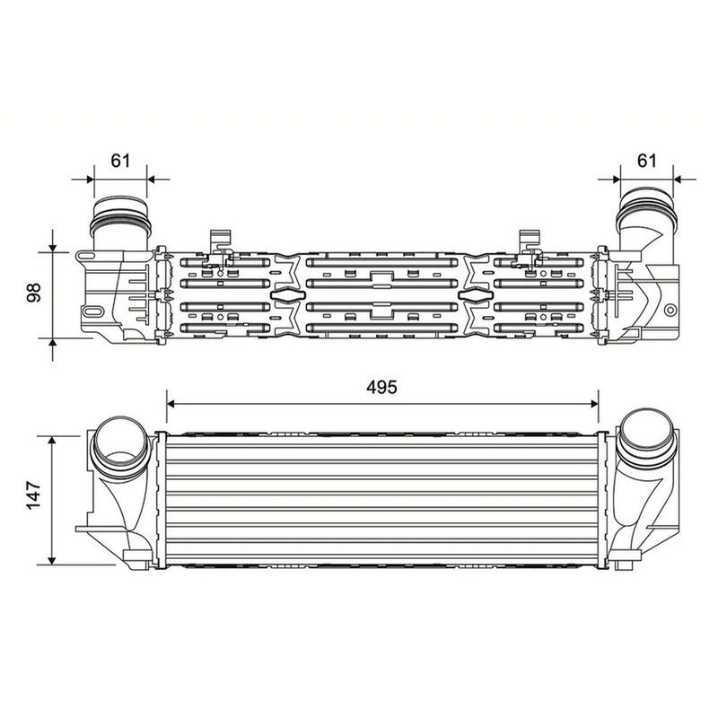 Valeo Intercooler (Charge Air Cooler) 822984