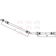 Apec Brake Hydraulic Hose Line Front Left fits Toyota Yaris/Vitz 2005-2012