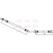 Apec Brake Hydraulic Hose Line Front Left HOS4088