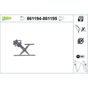 Valeo Electric Window Regulator Lifter Left Rear 861194
