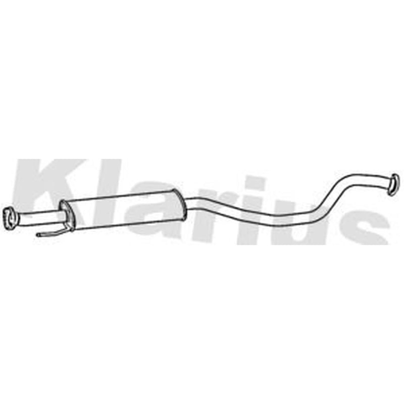 Klarius Box With Centre Pipe Centre fits Nissan Juke 2010-2019 1.6