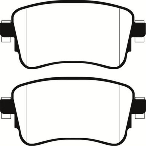 Abtex Rear Brake Pad Set fits Citroën Dispatch III 2016-2025 1.5 1.6 2.0