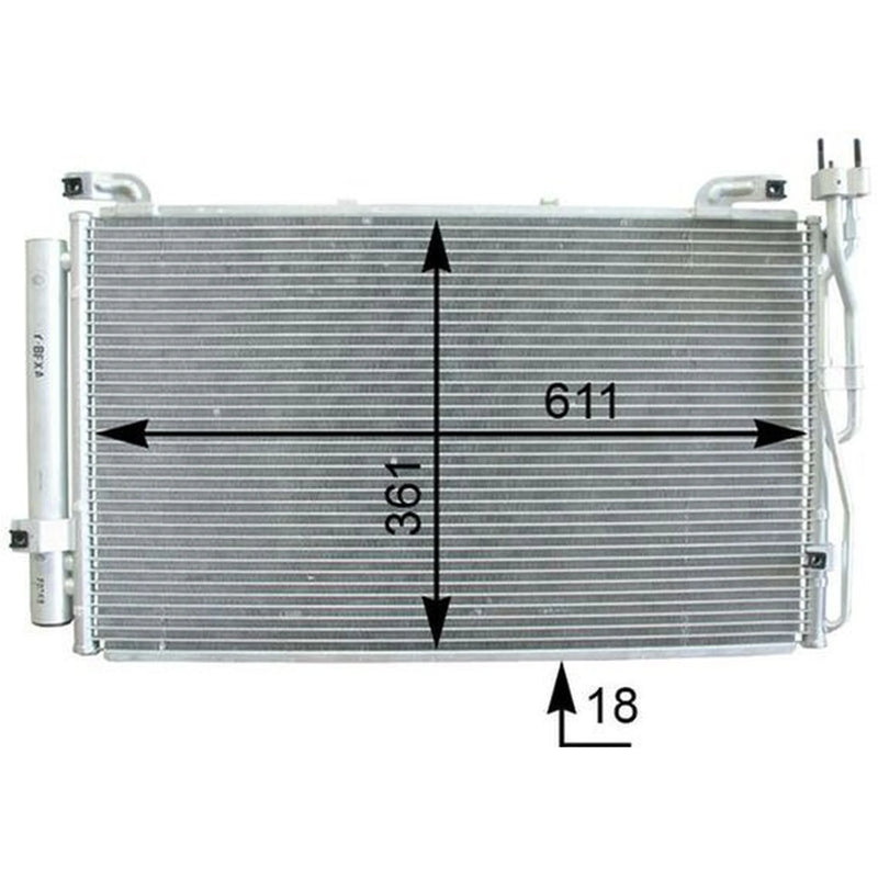 Mahle Air Conditioning Condenser fits Hyundai Matrix 2001-2010 1.5
