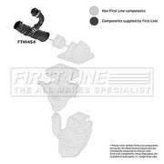 First Line Air Filter Intake Hose NBR (nitrile butadiene r fits Ford Focus C-Max