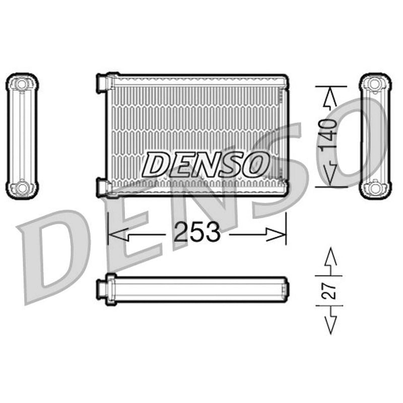 Denso Heater Matrix Core Heat Exchanger fits BMW 1 2006-2013