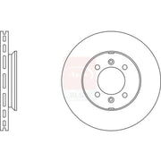 Apec 2 x Vented Front Brake Discs SDK6168-x2