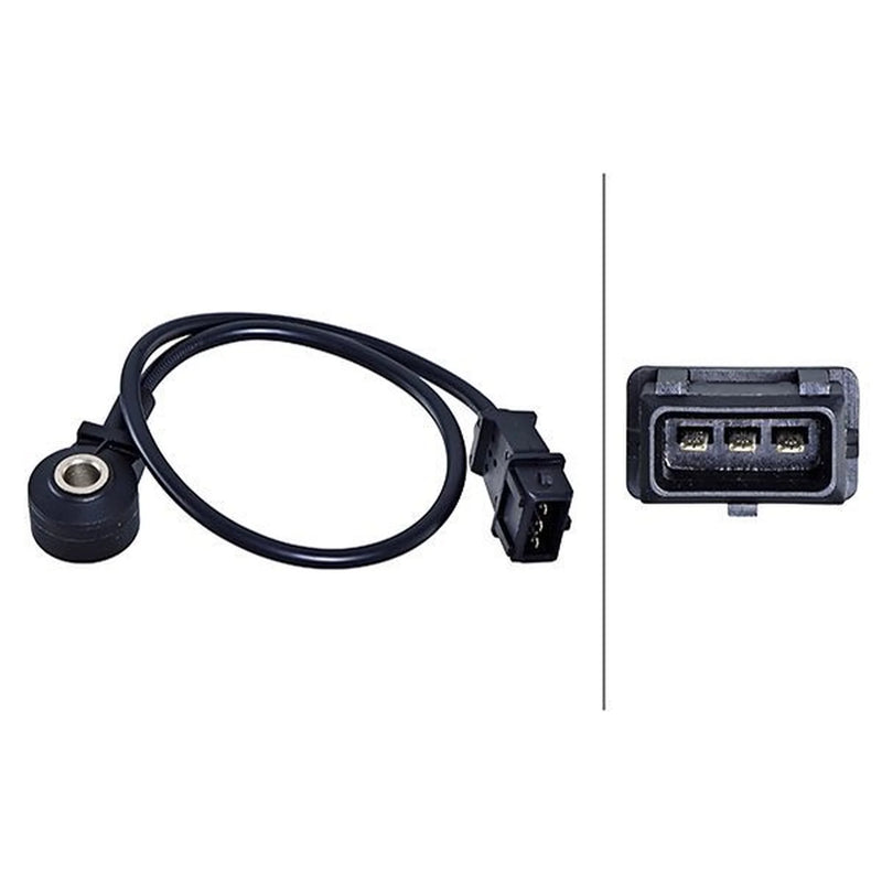 Hella Engine Knock Sensor Rear fits Alfa Romeo 145 1995-2001 1.4 1.6 1.8 2.0