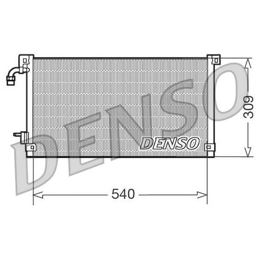 Denso Air Conditioning Condenser fits Citroën Saxo 1996-2004 1.0 1.1 1.4 1.5 1.6