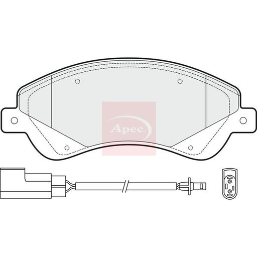 Apec Front Brake Pad Set PAD1476