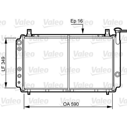 Valeo Engine Radiator 731082