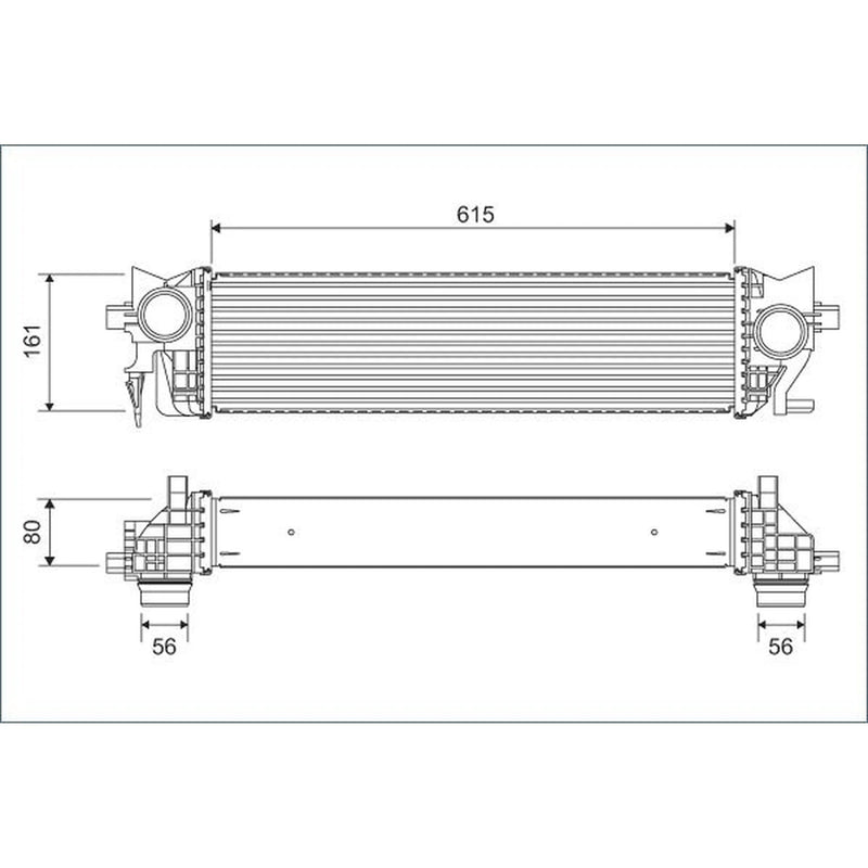 Valeo Intercooler (Charge Air Cooler) 822930