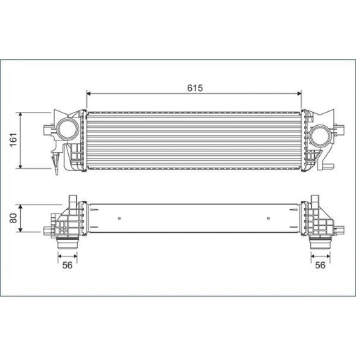 Valeo Intercooler (Charge Air Cooler) 822930