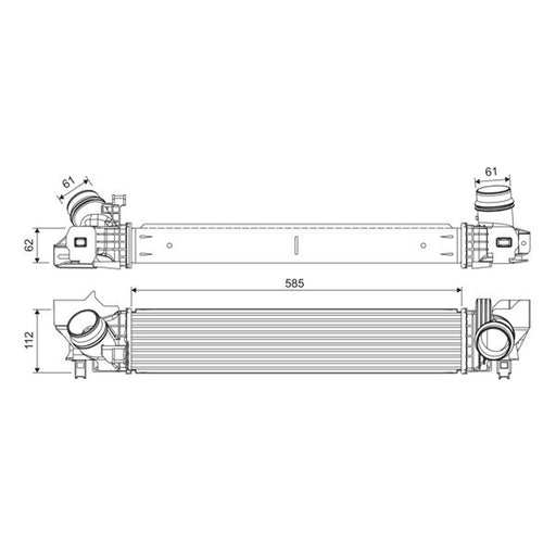 Valeo Intercooler (Charge Air Cooler) 822924