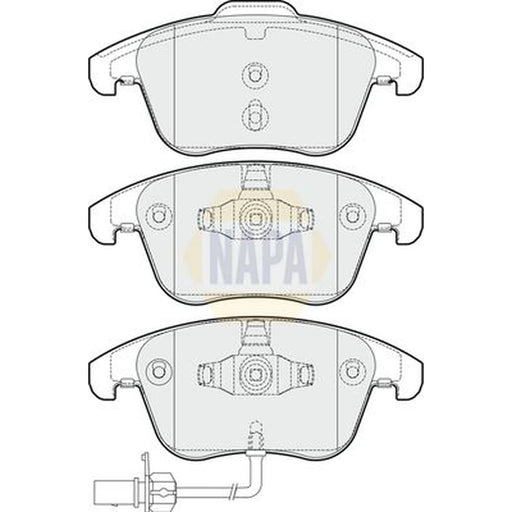 NAPA Front Brake Pad Set fits Audi A4 Allroad B8 2009-2016 2.0