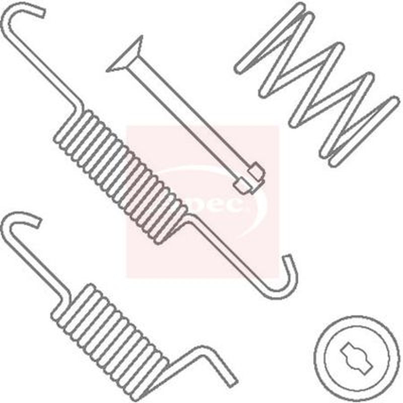 Apec Parking Brake Shoe Accessory Kit Rear fits Subaru Forester 1997-2009