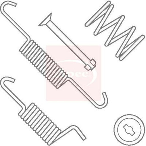 Apec Parking Brake Shoe Accessory Kit Rear fits Subaru Forester 1997-2009