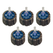 Sealey 40 x 30mm Abrasive Flap Wheel on 6mm Shaft 60Grit - Pack of 5 FW4030605 Sealey - Dynamic Drive