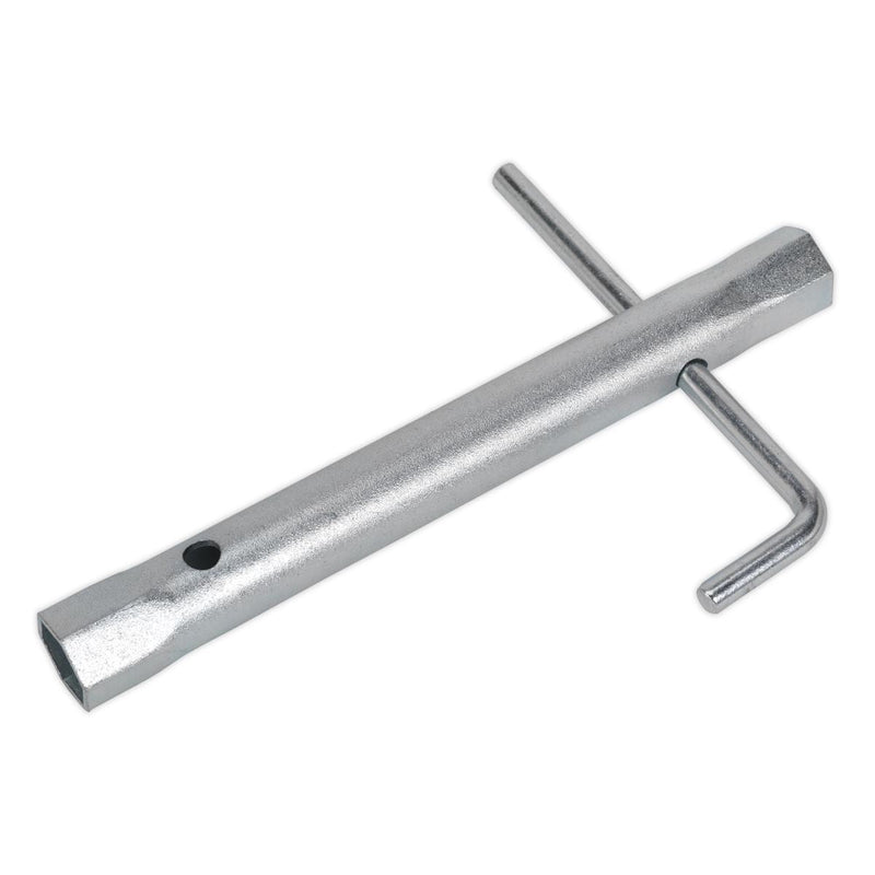 Sealey Double End Long Reach Spark Plug Box Spanner 16/18mm with L-Bar MS157 Sealey - Dynamic Drive