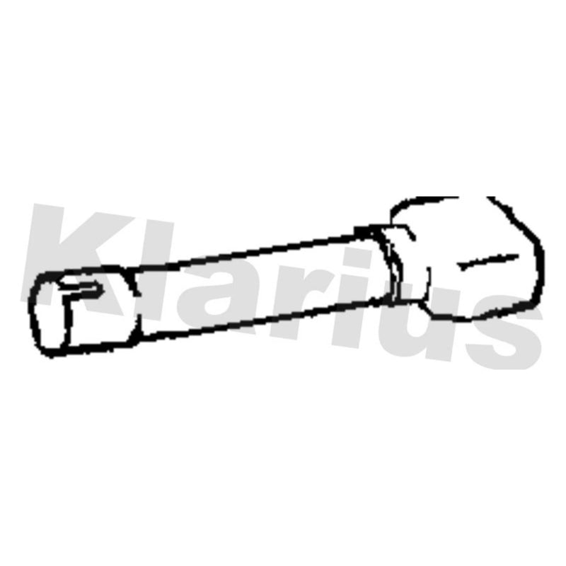 Klarius Exhaust Pipe OD fits Volvo V70 1995-2000 2.0 2.4