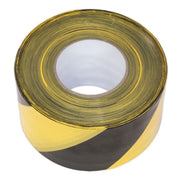 Sealey Hazard Barrier Tape 80mm x 100m Black/Yellow Non-Adhesive BTBY Sealey  - Dynamic Drive
