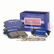 Borg & Beck Front & Rear Brake Discs & Pads fits Hyundai Terracan 2001-2006