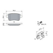 Bosch Front & Rear Pads fits Renault Kangoo Express 2011 on