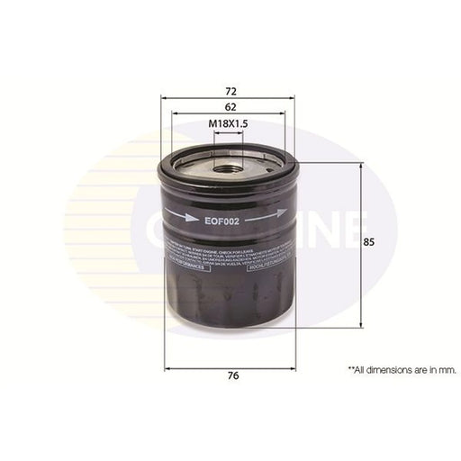 Comline Engine Oil Filter fits Bedford Astra Van Estate 1984-1991 1.3 1.4 1.6