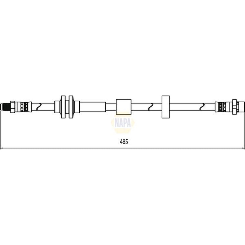 NAPA Brake Hydraulic Hose Line Front fits BMW 1 2004-2013