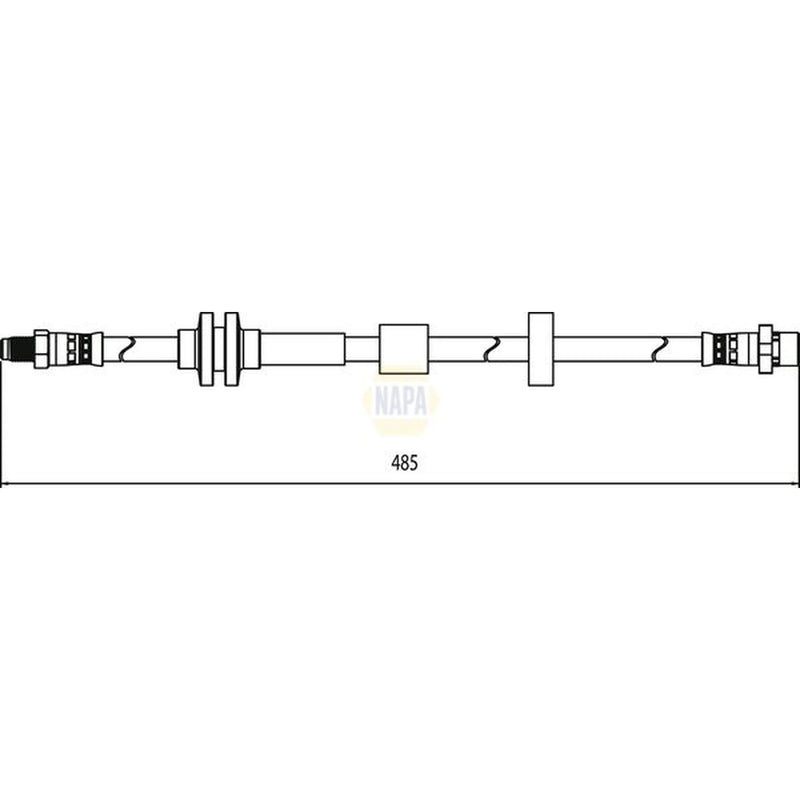 NAPA Brake Hydraulic Hose Line Front NBH1058