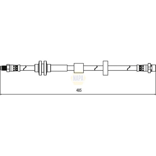 NAPA Brake Hydraulic Hose Line Front NBH1058