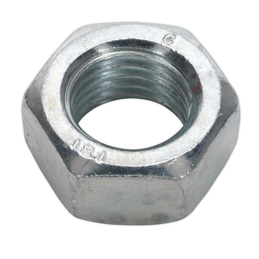 Sealey Steel Nut DIN 934 M20 Zinc Pack of 10 SN20 Sealey - Dynamic Drive