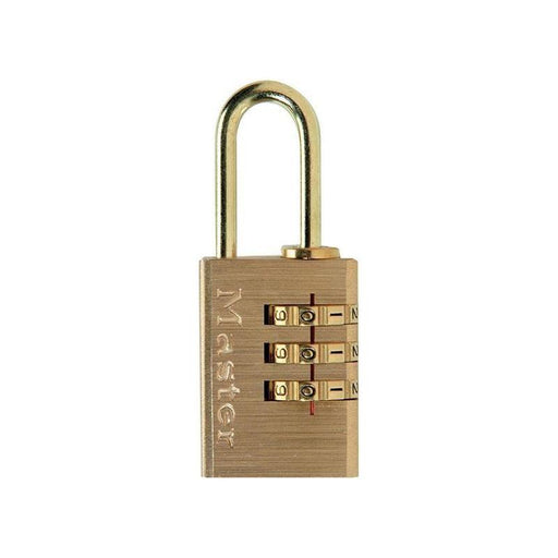 Master Lock Brass Finish 20mm 3-Digit Combination Padlock Master Lock - NN4 Online