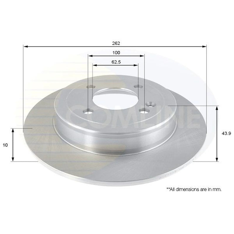 Comline Front & Rear Brake Discs & Pads fits Kia Rio III 2011-2017 1.4