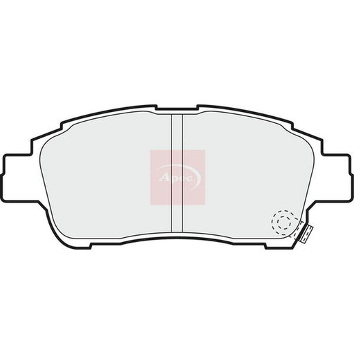 Apec Front Brake Pad Set fits Toyota Yaris/Vitz 1999-2005 1.0 1.3 1.4