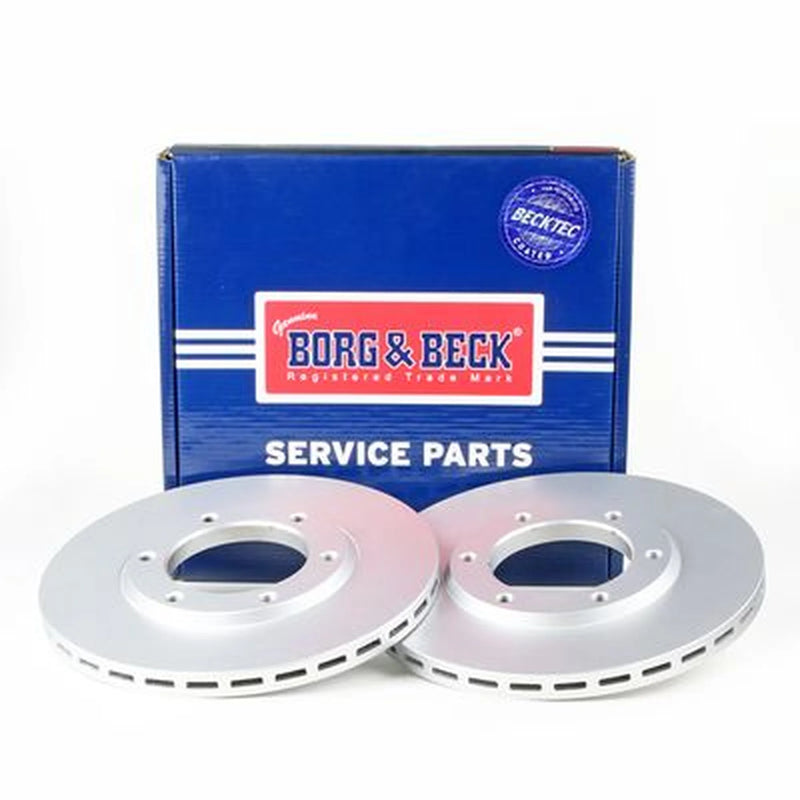 Borg & Beck Front Brake Discs & Pads fits Nissan Patrol Gr 1997-2001 2.7 2.8