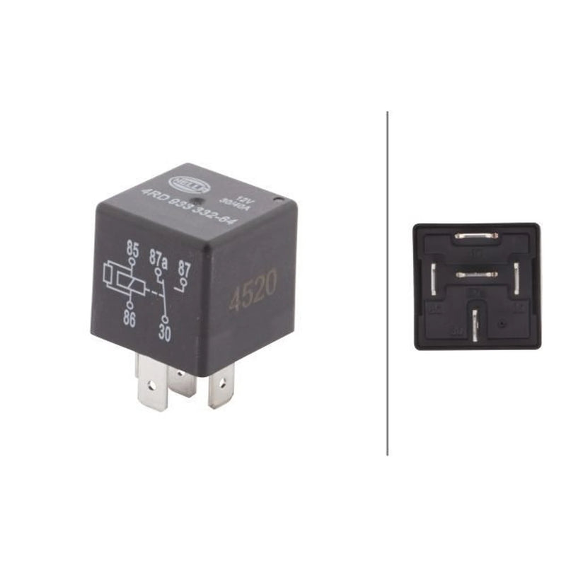 Hella Cold Start Control Relay fits Opel Astra F 1994-2001 1.4 1.6 1.8 2.0